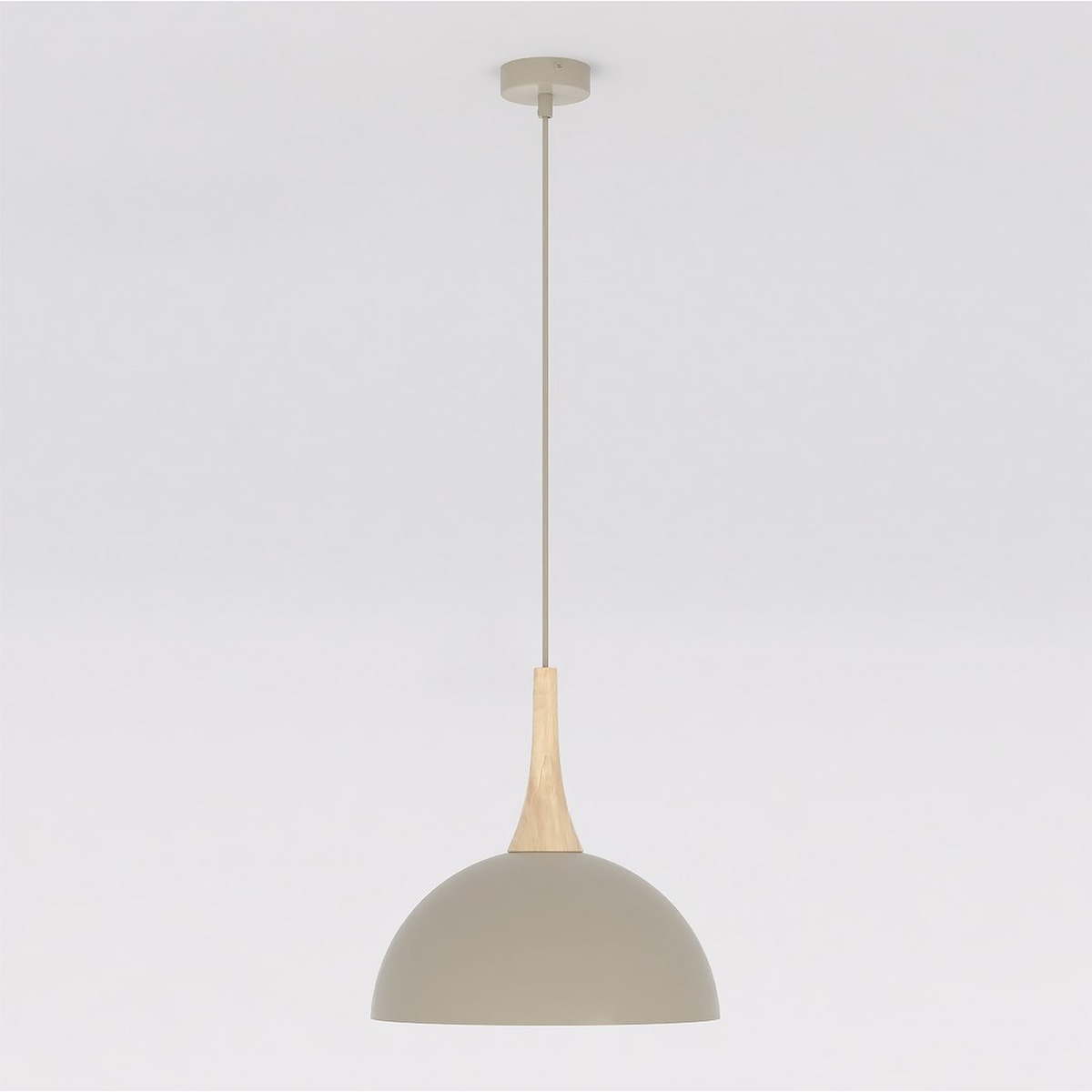Lampada a sospensione Nautica in acciaio e legno