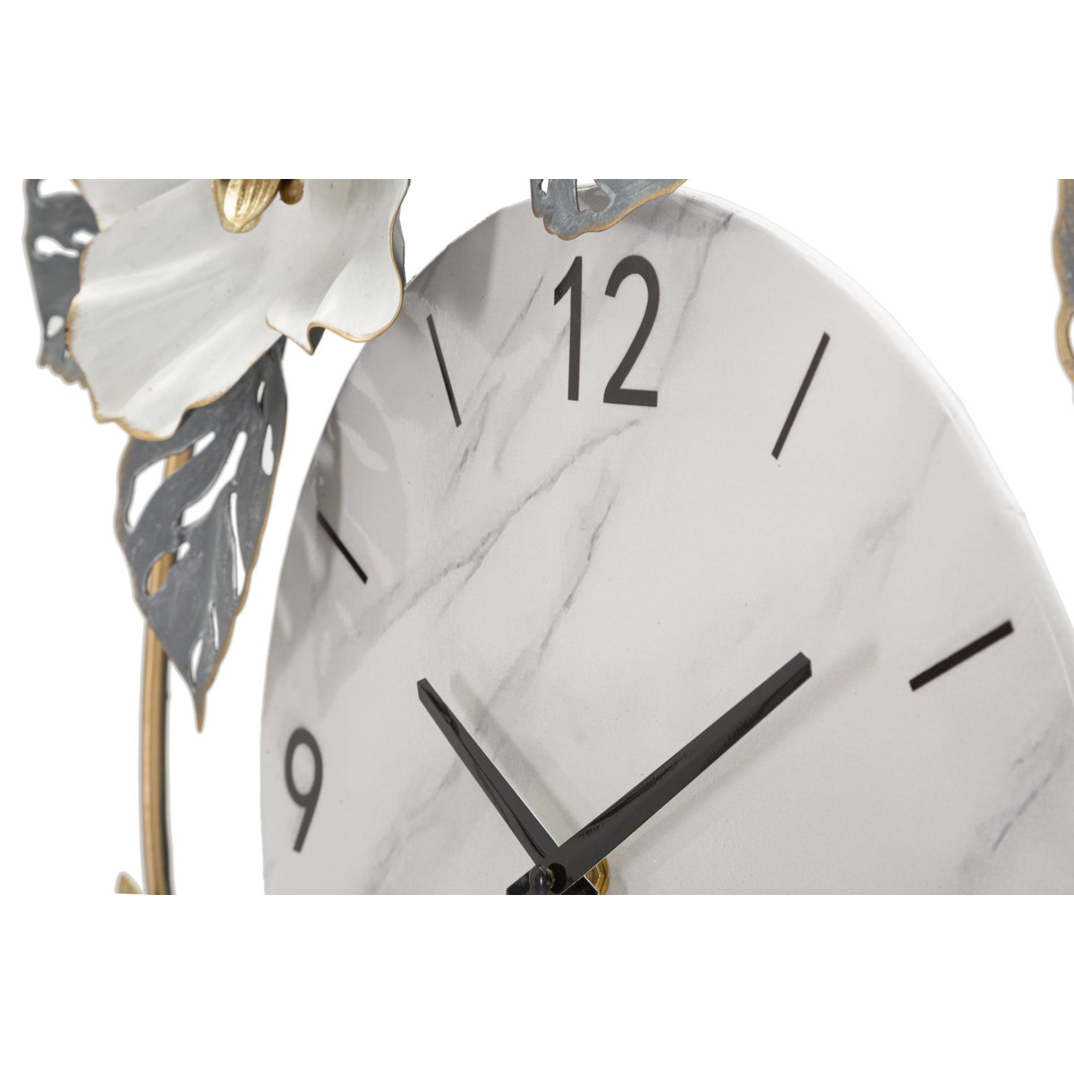 Orologio da parete Flowers in ferro con decoro floreale multicolor