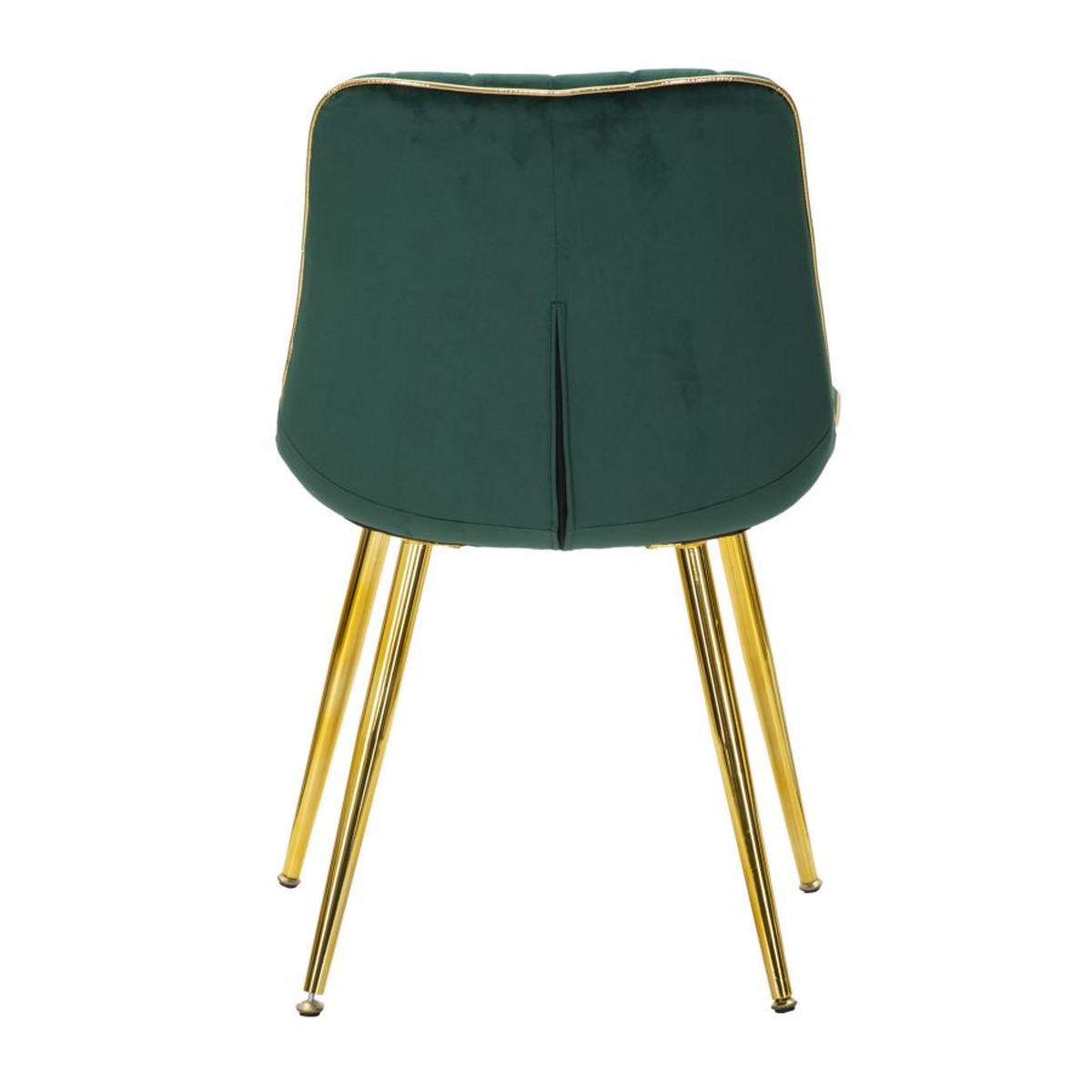 Sedia Paris verde e gold in tessuto con gambe dorate – set 2 pezzi