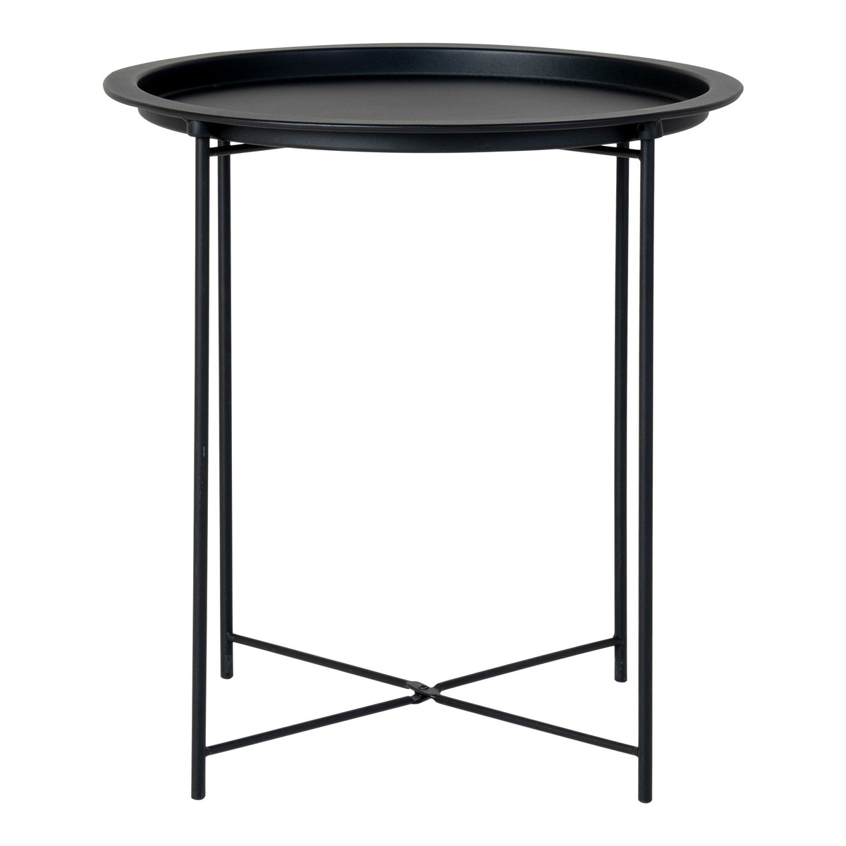 Kendra Home - Side Table Bastia, Black, 47x47x50 cm