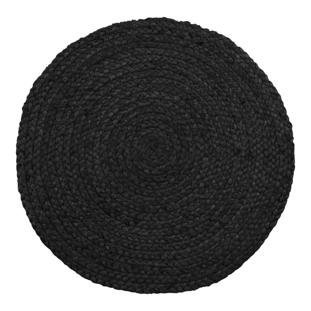 Kendra Home - Set di 4 Sottopiatti Bombay, Nero, 38x38x0,5 cm