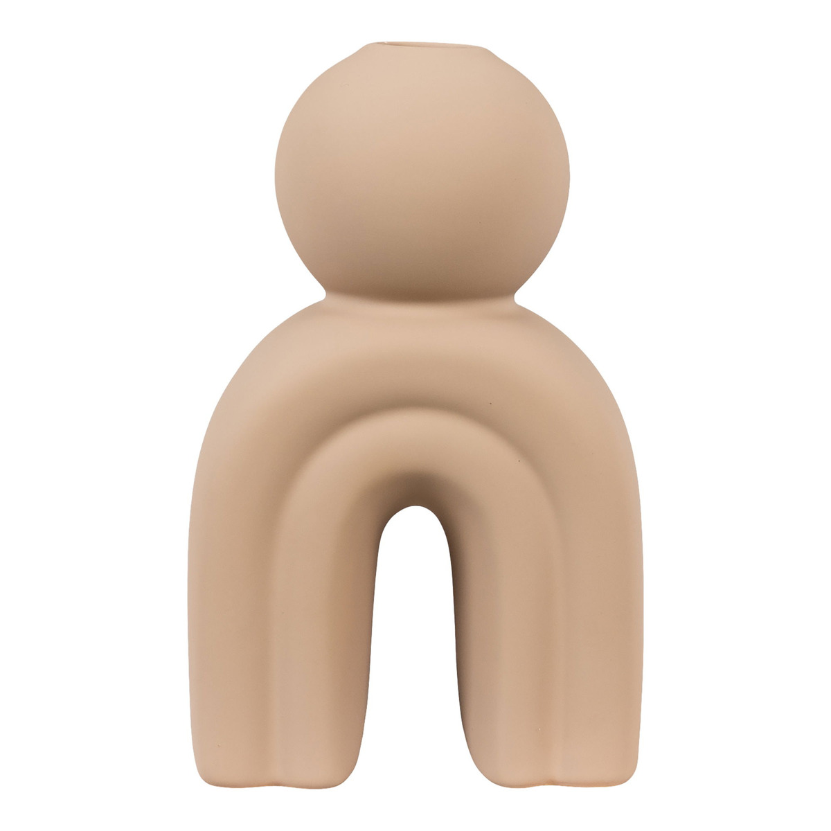 Kendra Home - Portacandela Candle, Marrone, 6,5x10,5x17 cm