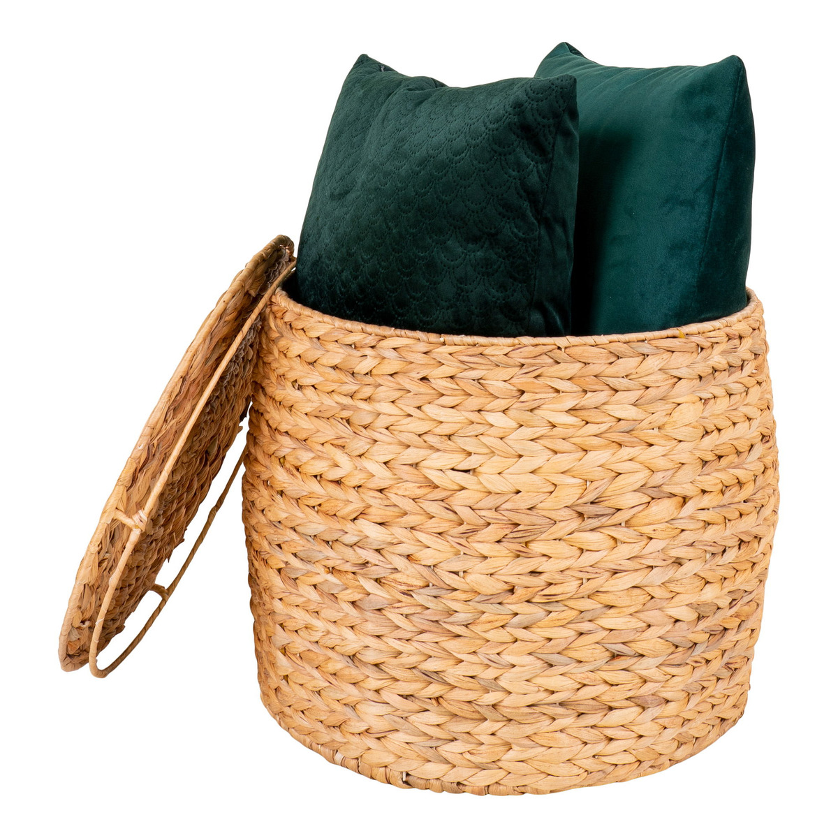 Kendra Home - Cesto Portaoggetti Delia, Marrone, 43x43x34 cm