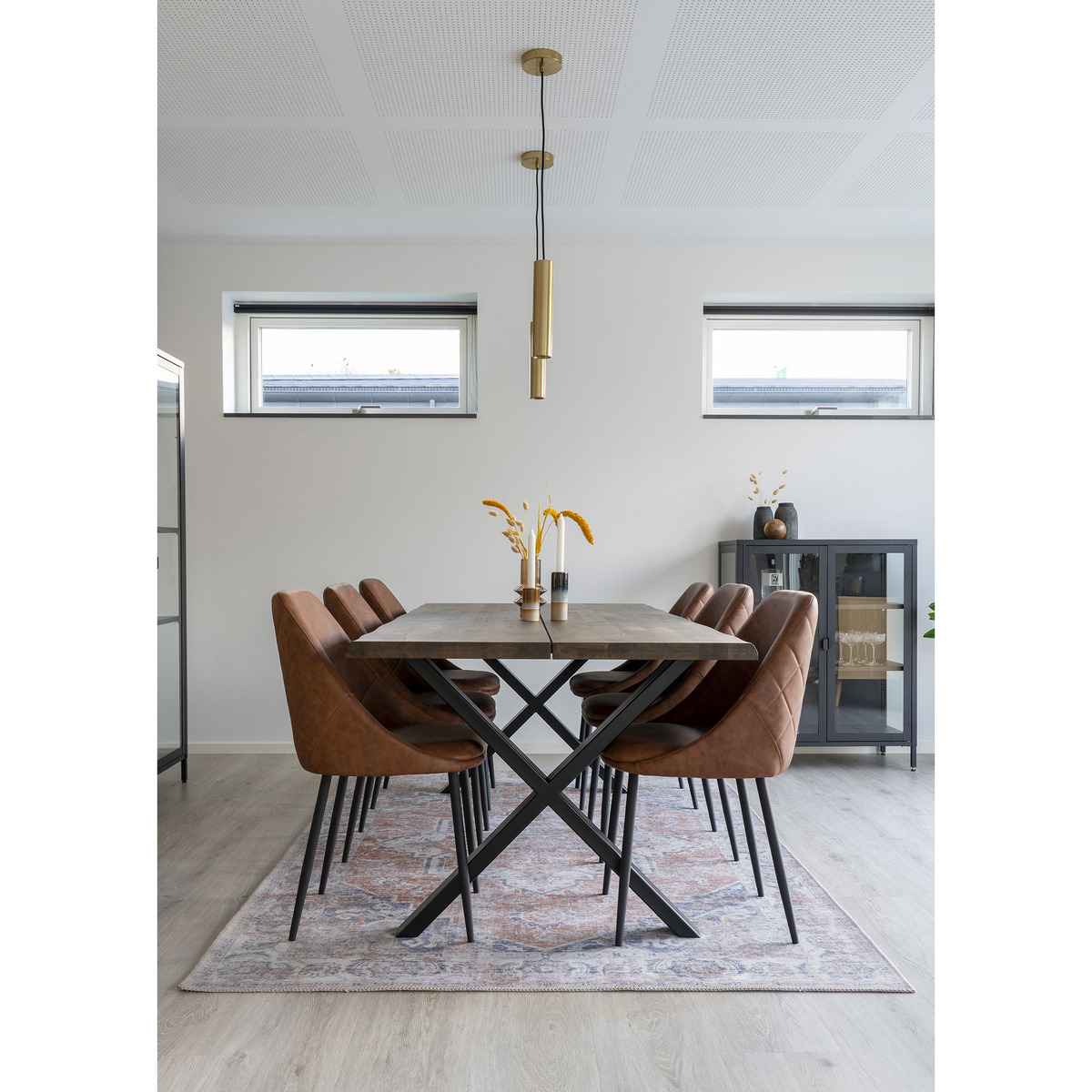 Kendra Home - Tappeto Rettangolare Havana, Arancione, 230x160x1 cm