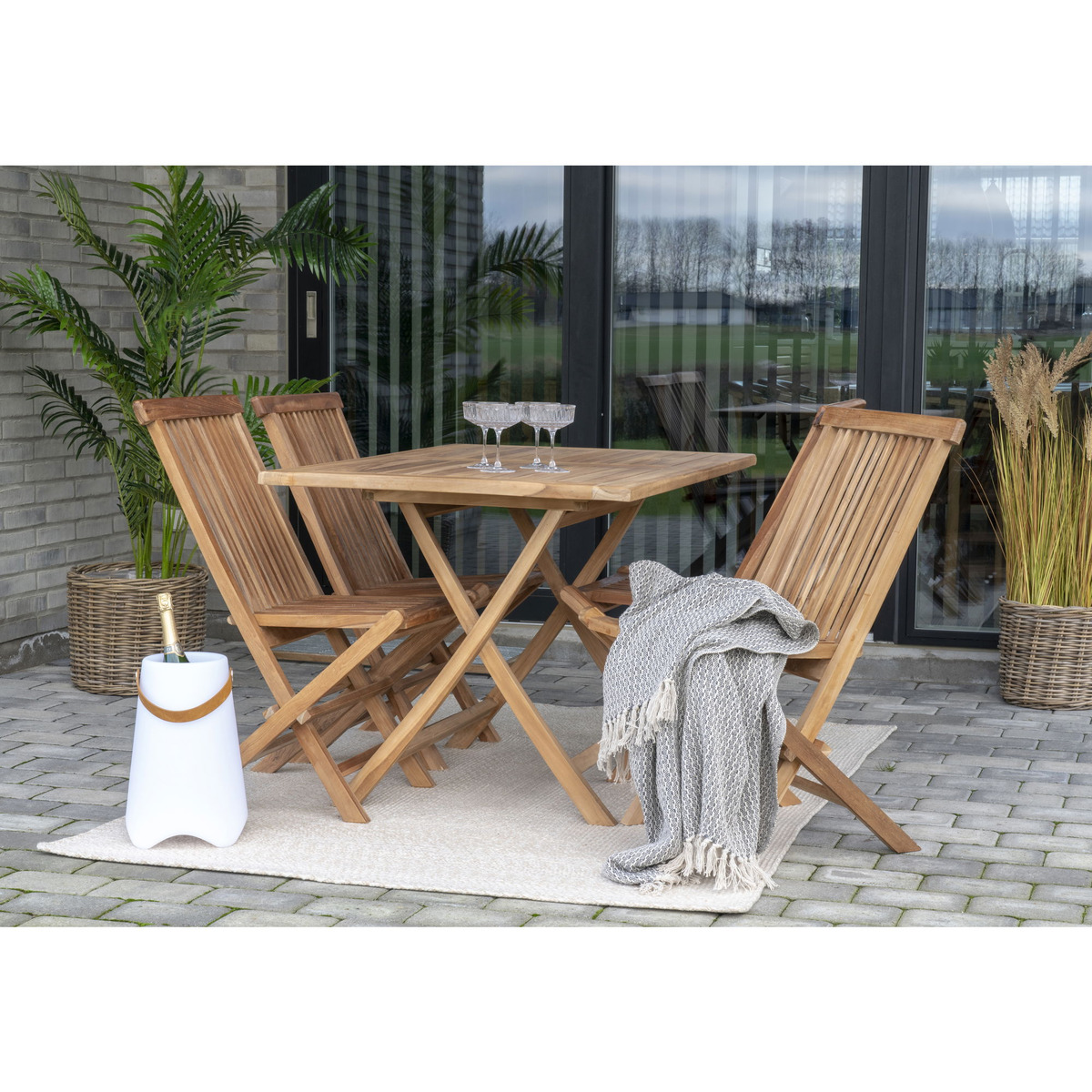 Kendra Home - Tappeto Rettangolare Menorca, Beige, 200x140x1 cm