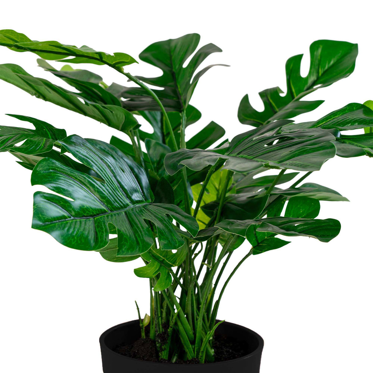Kendra Home - Pianta Artificiale Monstera, Verde, 40x40x45 cm