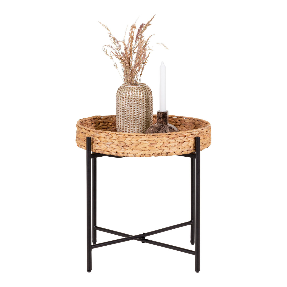 Kendra Home - Side Table Naro, Brown, 50x50x48,5 cm
