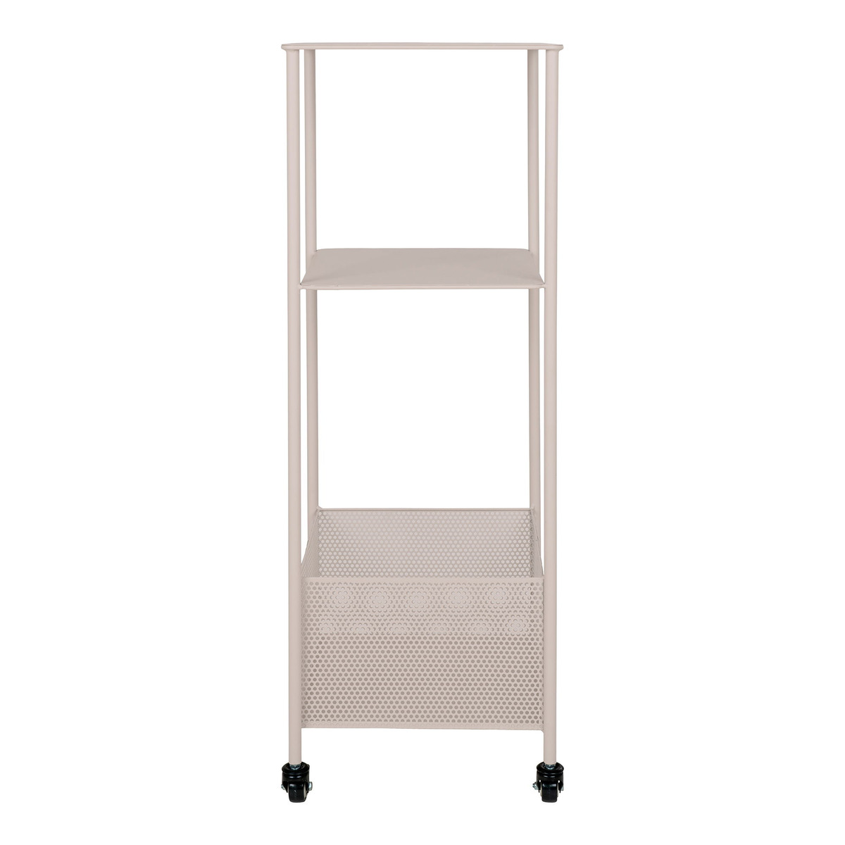 Kendra Home - Carrello Torres, Beige, 35x35x100 cm