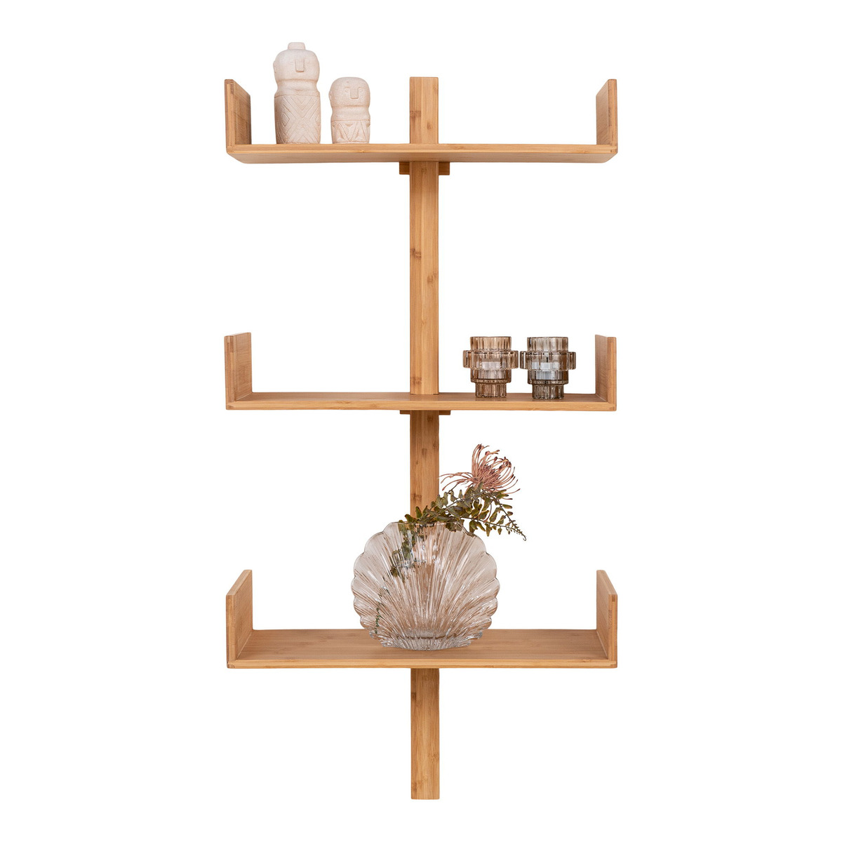 Kendra Home - Shelf Villa, Brown, 25x50x102 cm