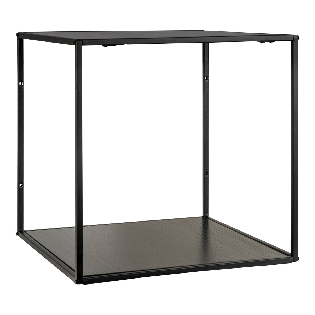 Kendra Home - Shelf Vita, Black, 36x36x36 cm