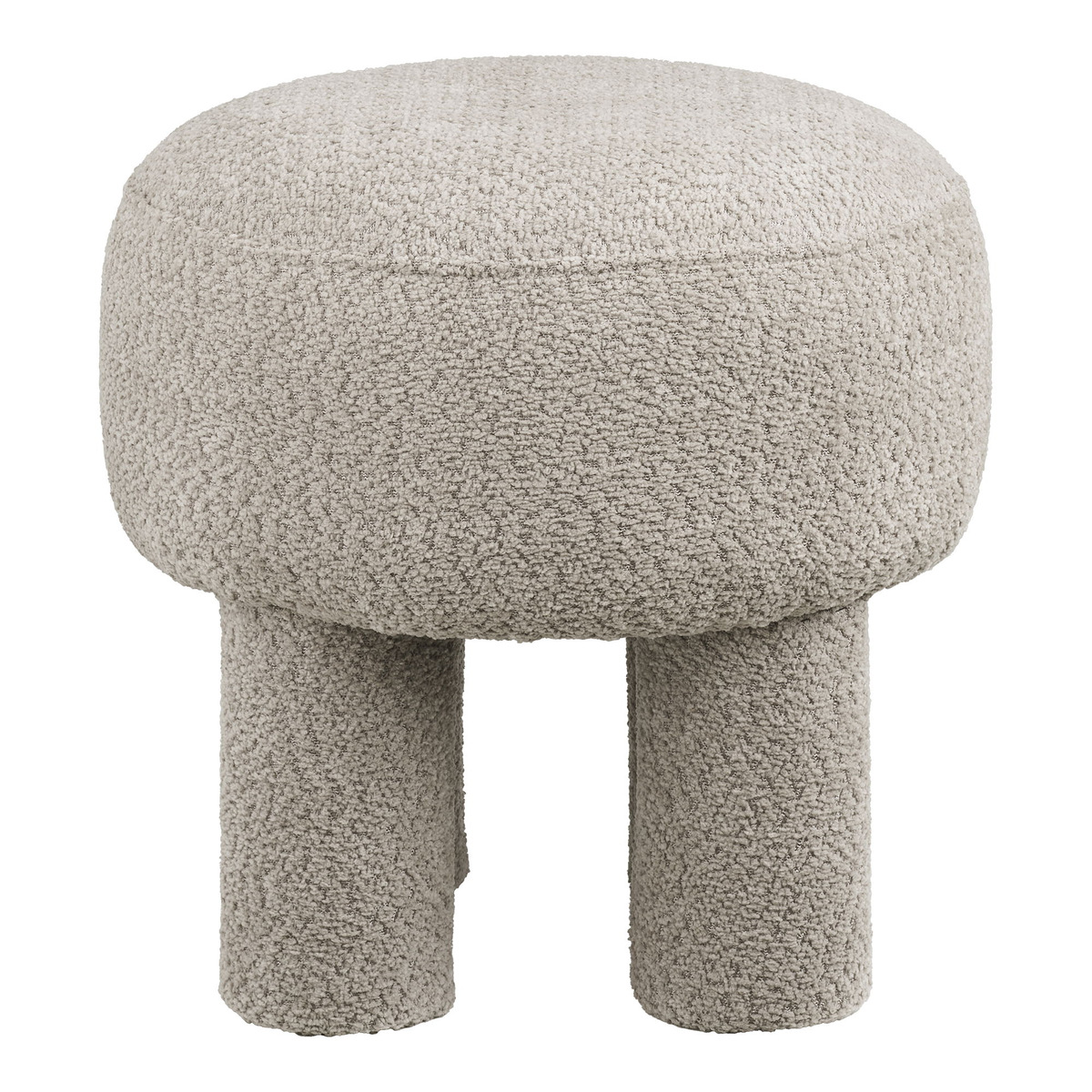 Kendra Home - Pouf Perth, Grigio, 43x43x43 cm