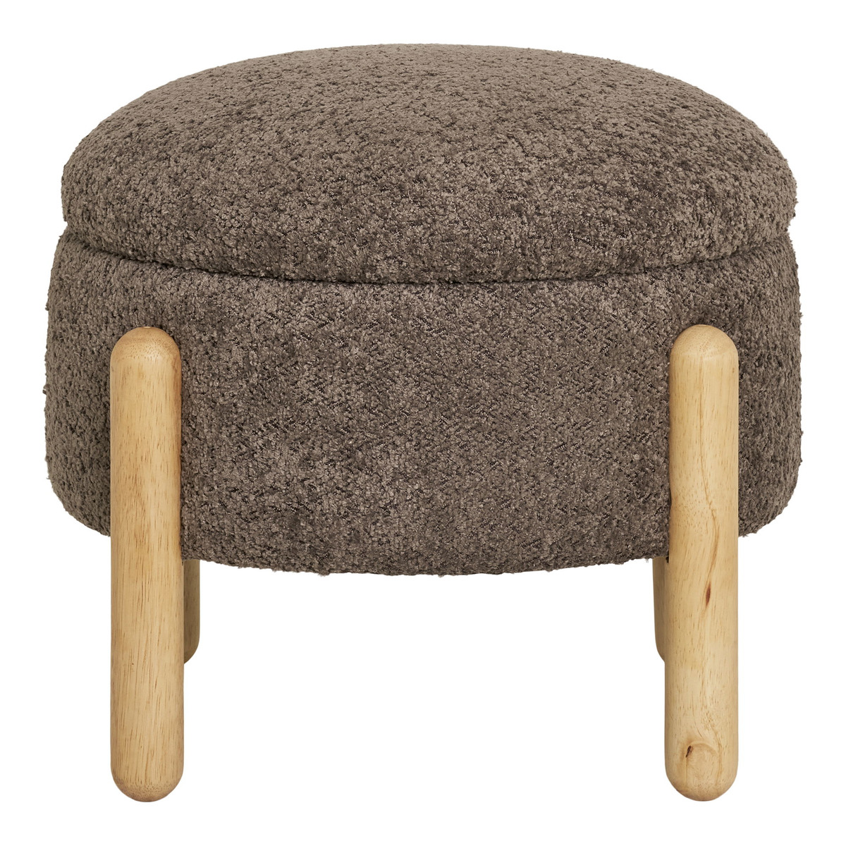 Kendra Home - Pouf Medas, Marrone, 45x45x36 cm
