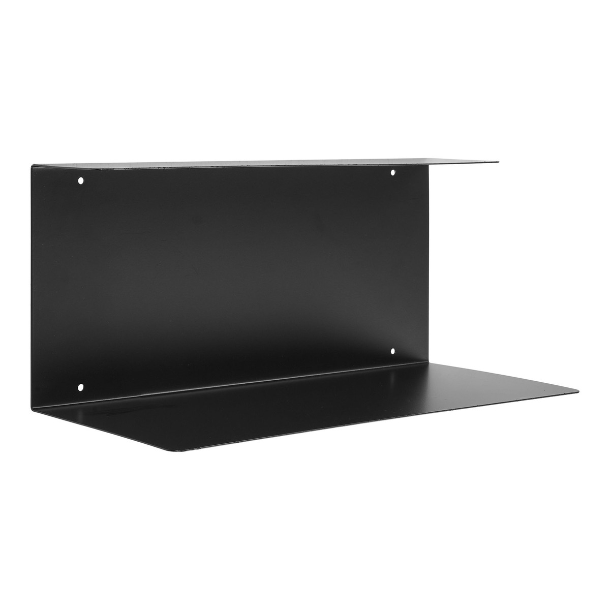 Kendra Home - Mensola Lille, Nero, 18x40x18 cm