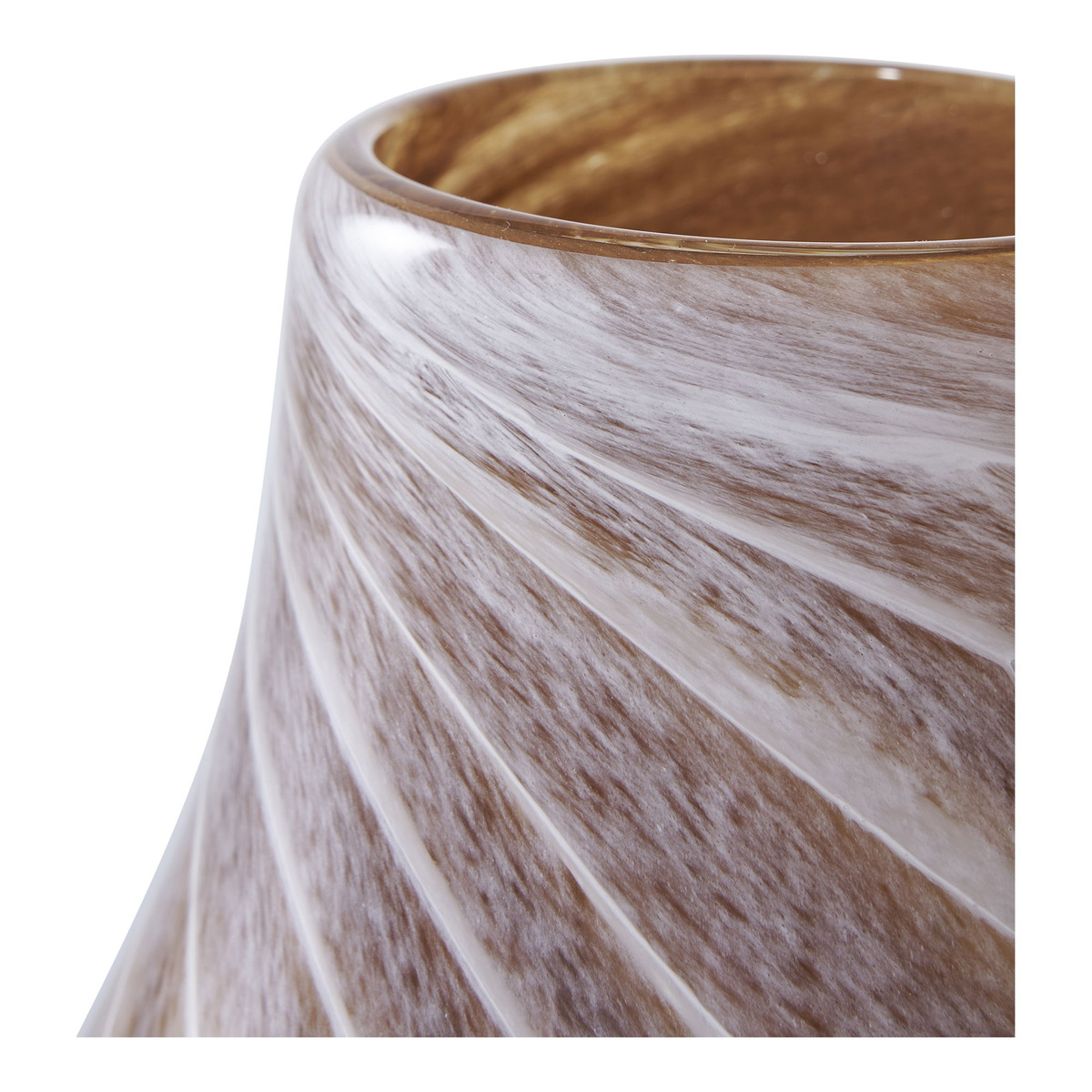 Kendra Home - Vaso Decorativo Ginevra, Marrone, 16x16x23 cm