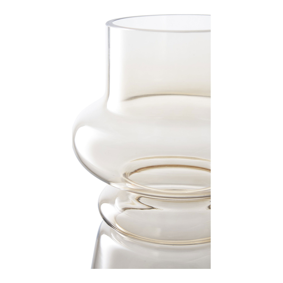 Kendra Home - Vaso Decorativo Mikonos, Beige, 15x15x31 cm