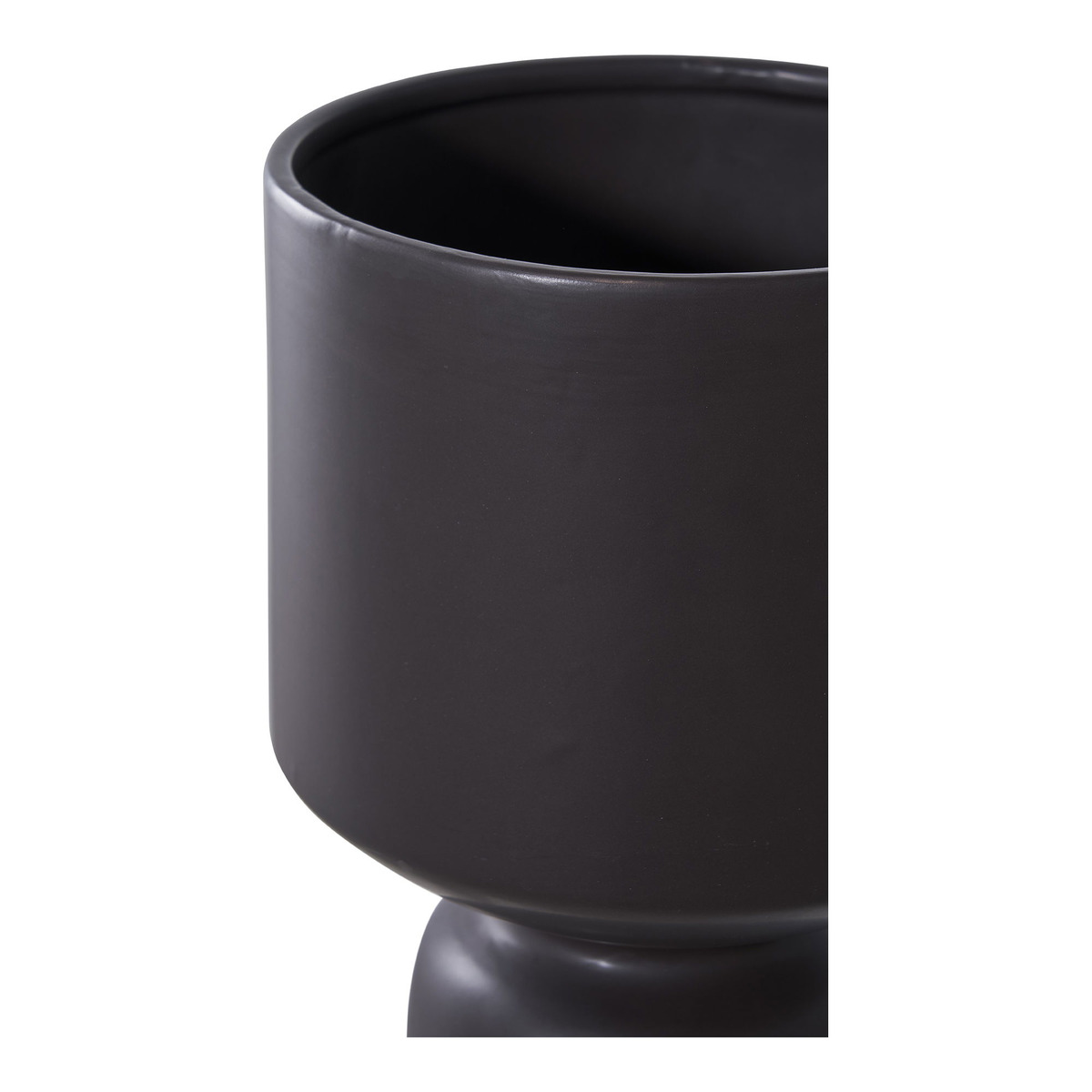 Kendra Home - Vaso Decorativo Sea, Nero, 15x15x23,5 cm