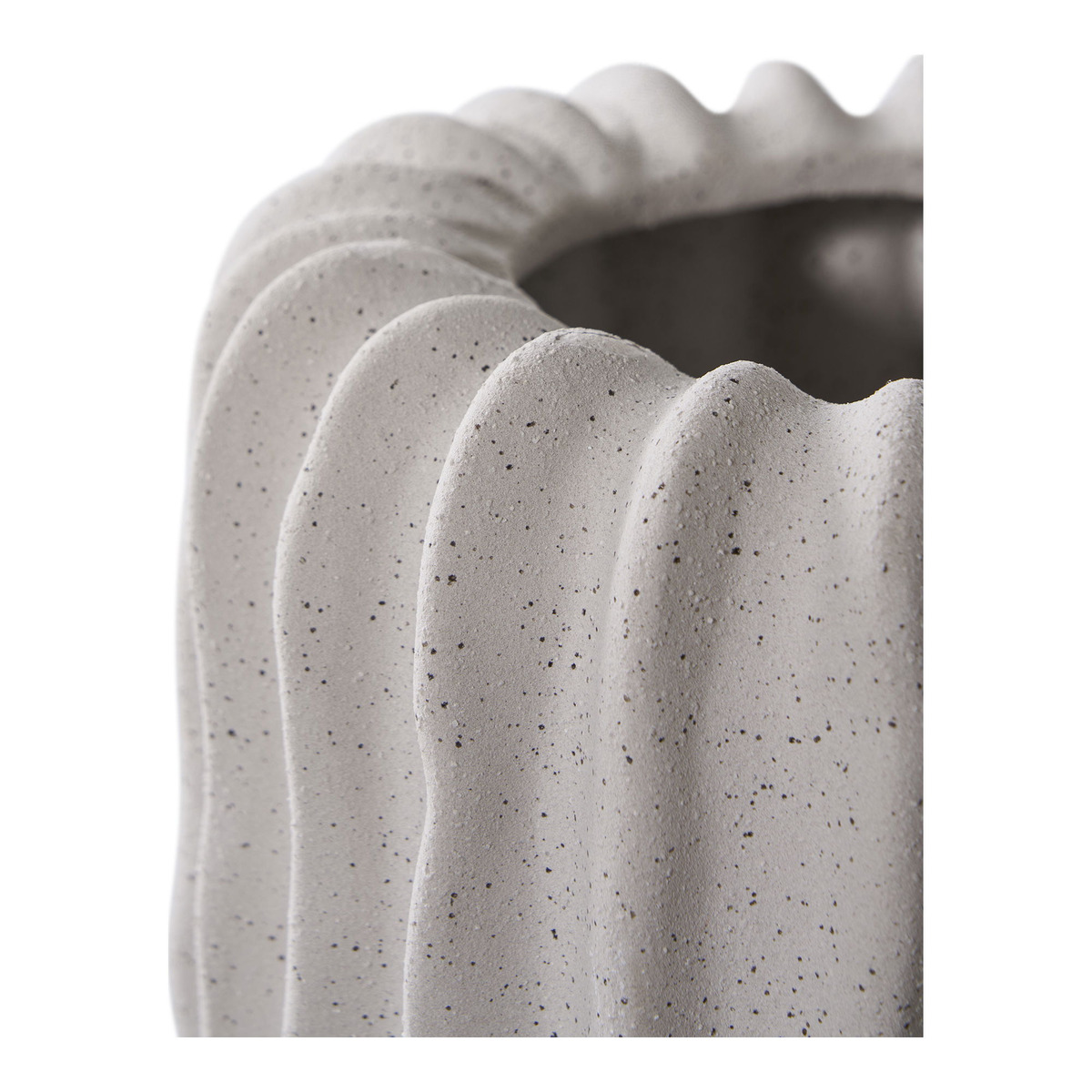 Kendra Home - Vaso Decorativo Bee, Grigio, 15x15x15 cm