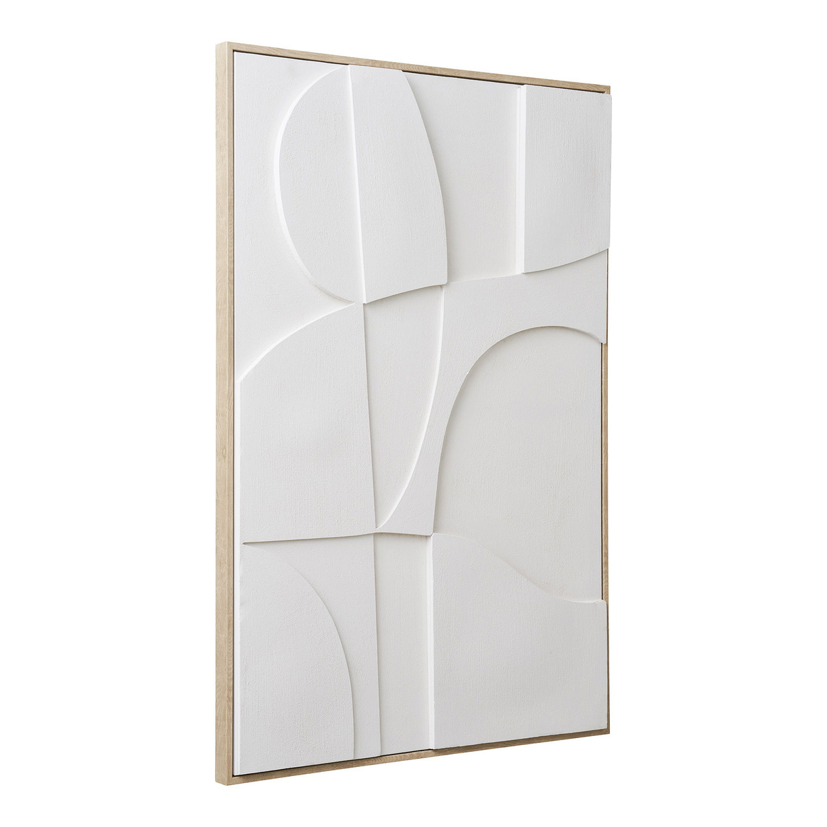 Kendra Home - Stampa su Tela con Cornice Madeline 1, Bianco, 3x60x90 cm
