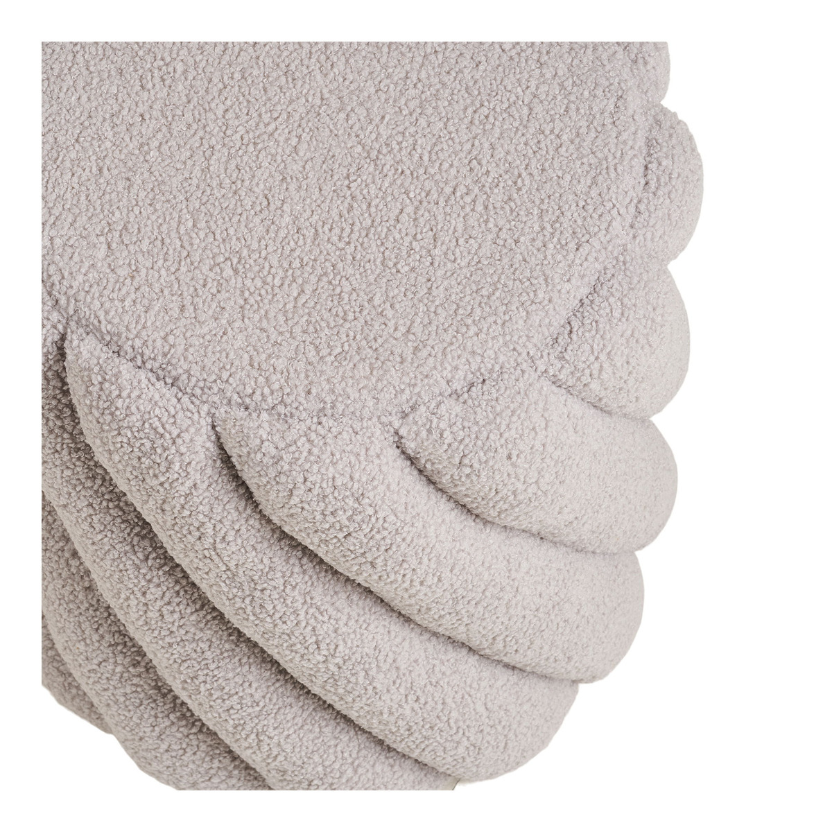 Kendra Home - Pouf Sana, Grigio, 38x38x40 cm