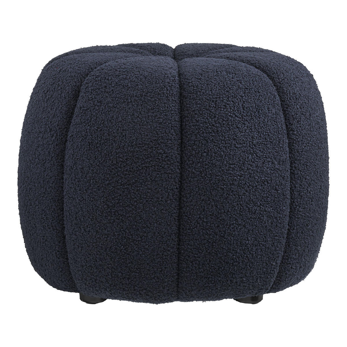 Kendra Home - Pouf Paisley, Nero, 48x48x38 cm