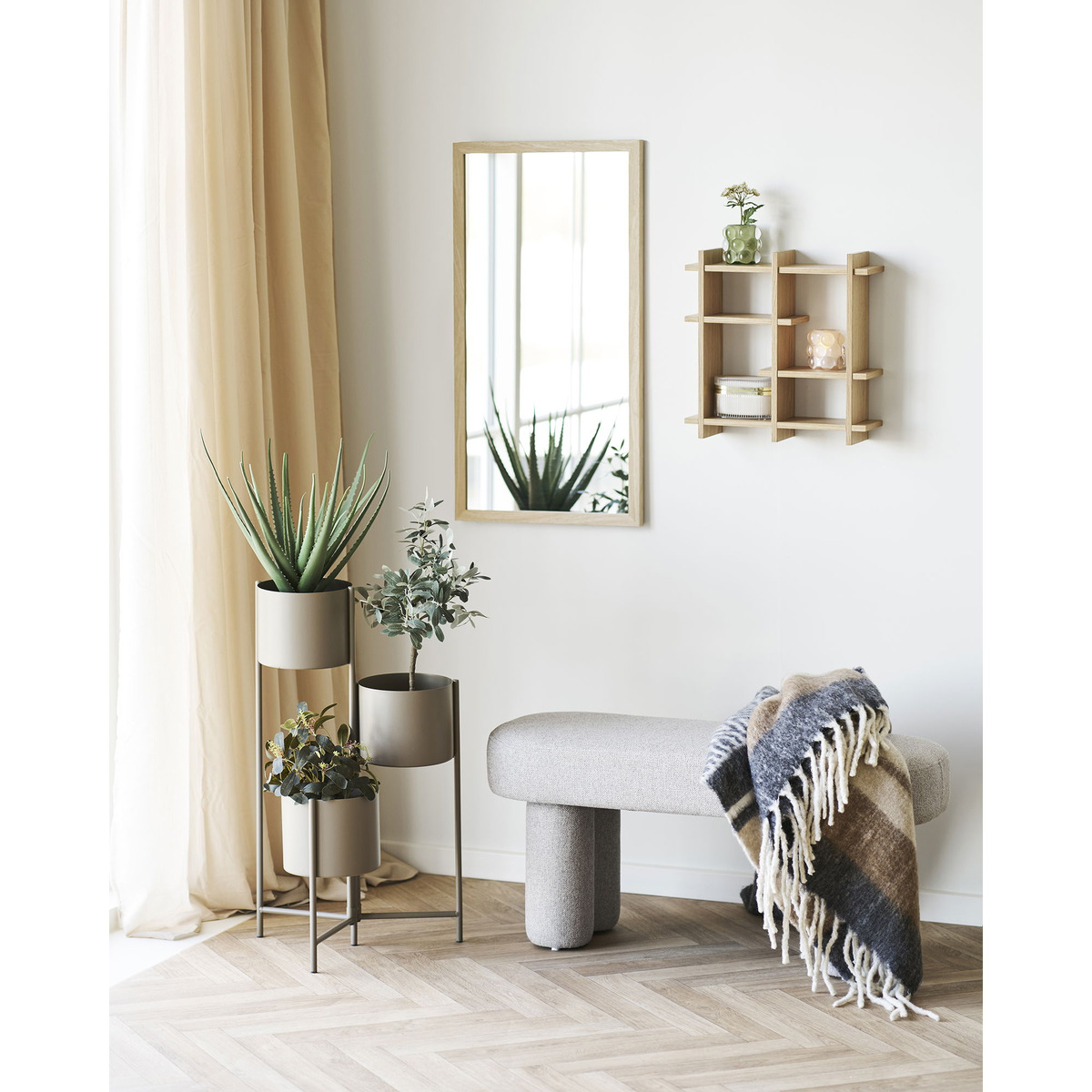 Kendra Home - Mensola Olsberg, Marrone, 12x40x40 cm