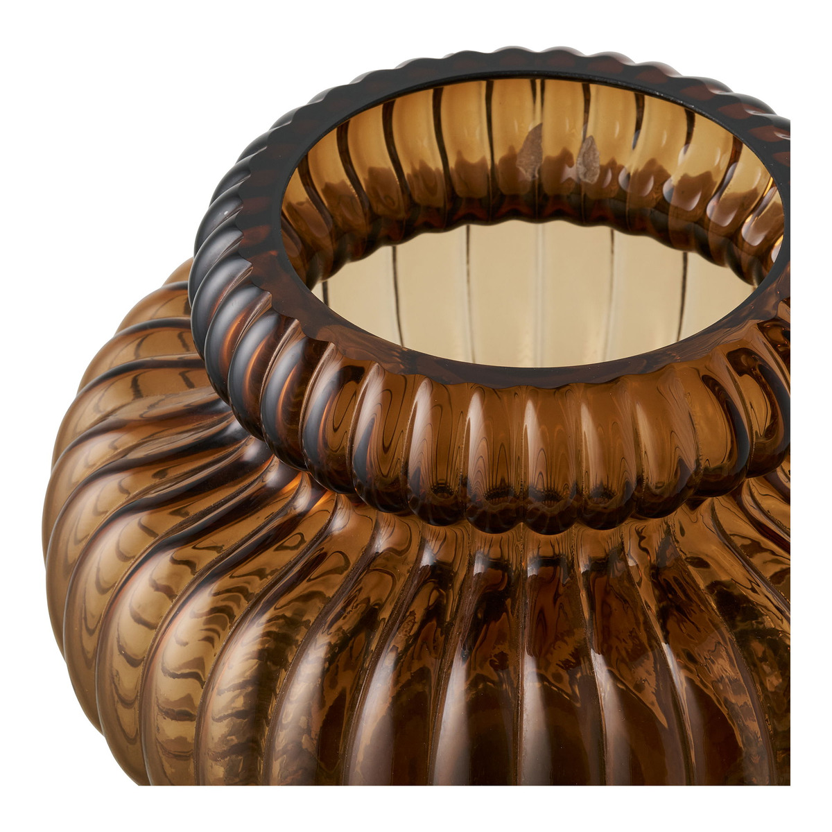 Kendra Home - Vaso Decorativo HN3, Marrone, 20x20x16 cm