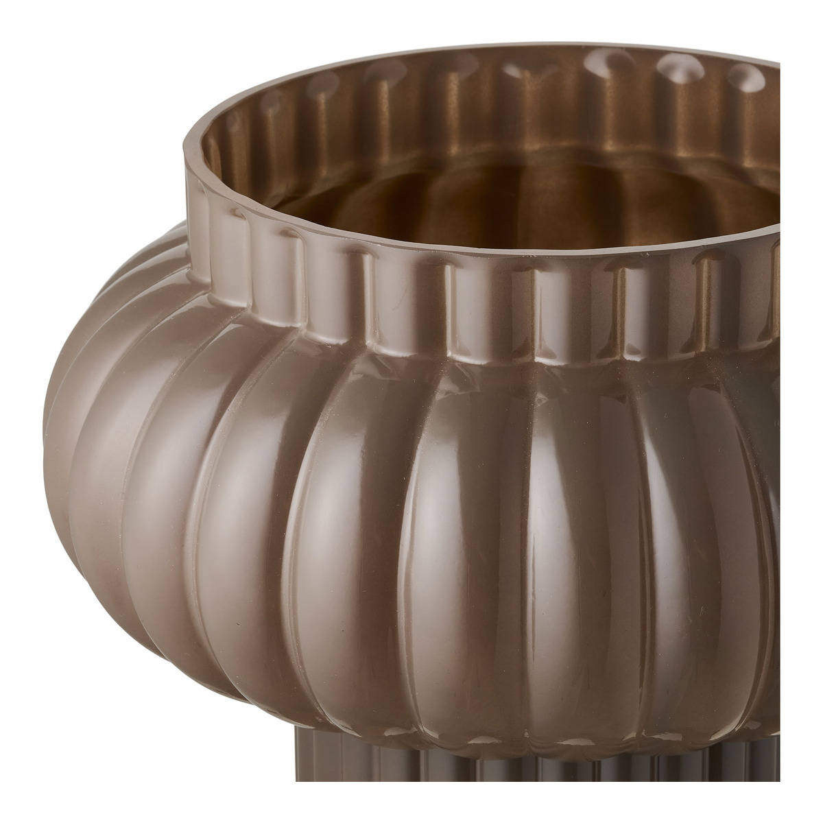 Kendra Home - Vaso Decorativo HN4, Marrone, 27x27,5x27 cm