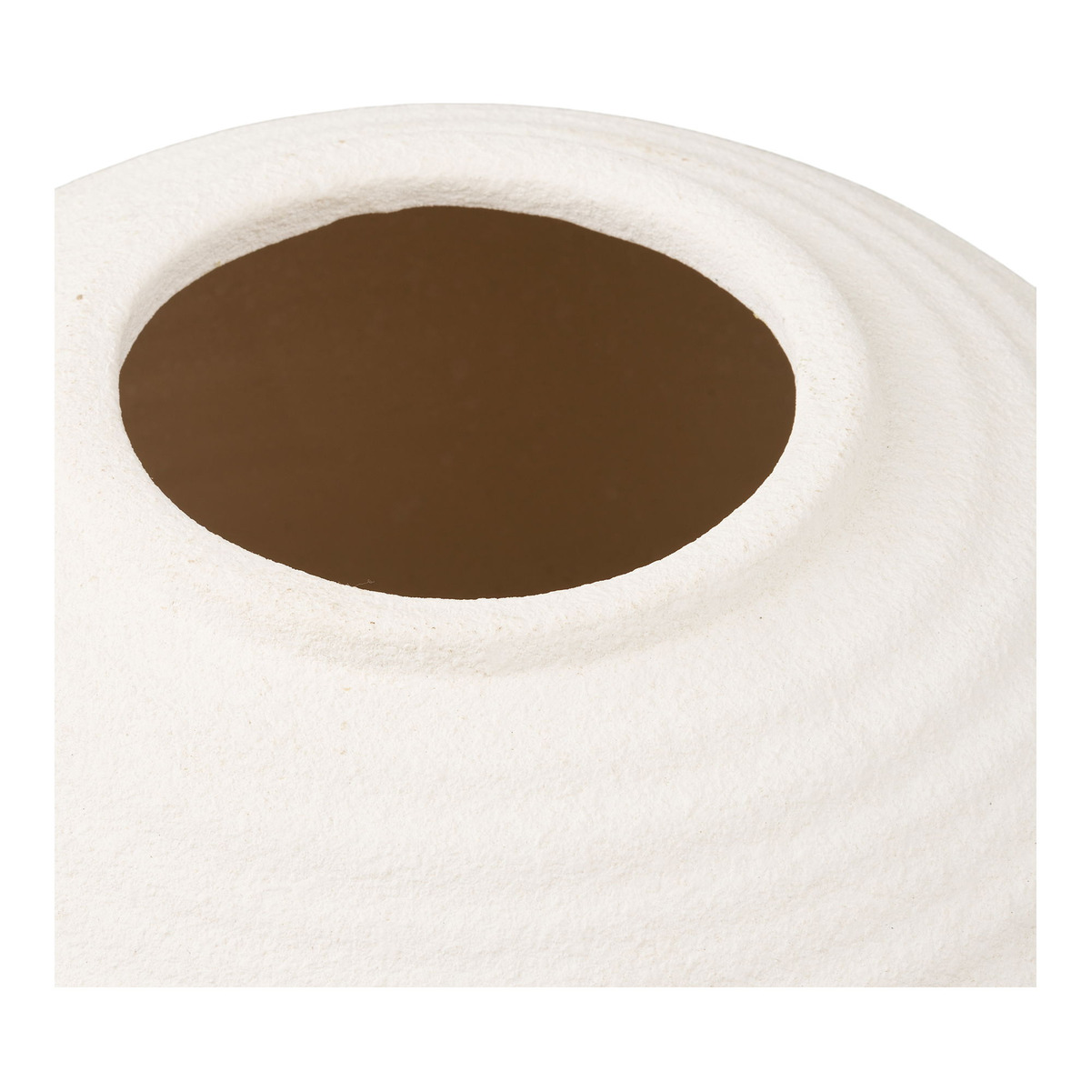 Kendra Home - Vaso Decorativo HN11, Bianco, 30x30x28,5 cm