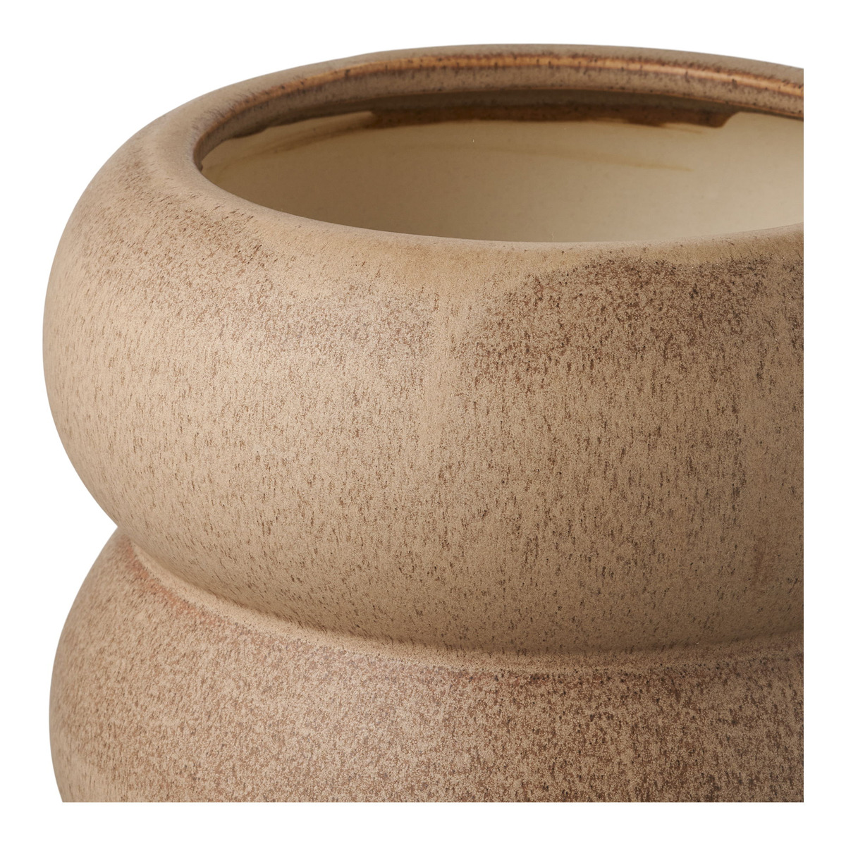 Kendra Home - Vaso per Piante HN13, Marrone, 19x19x17,5 cm