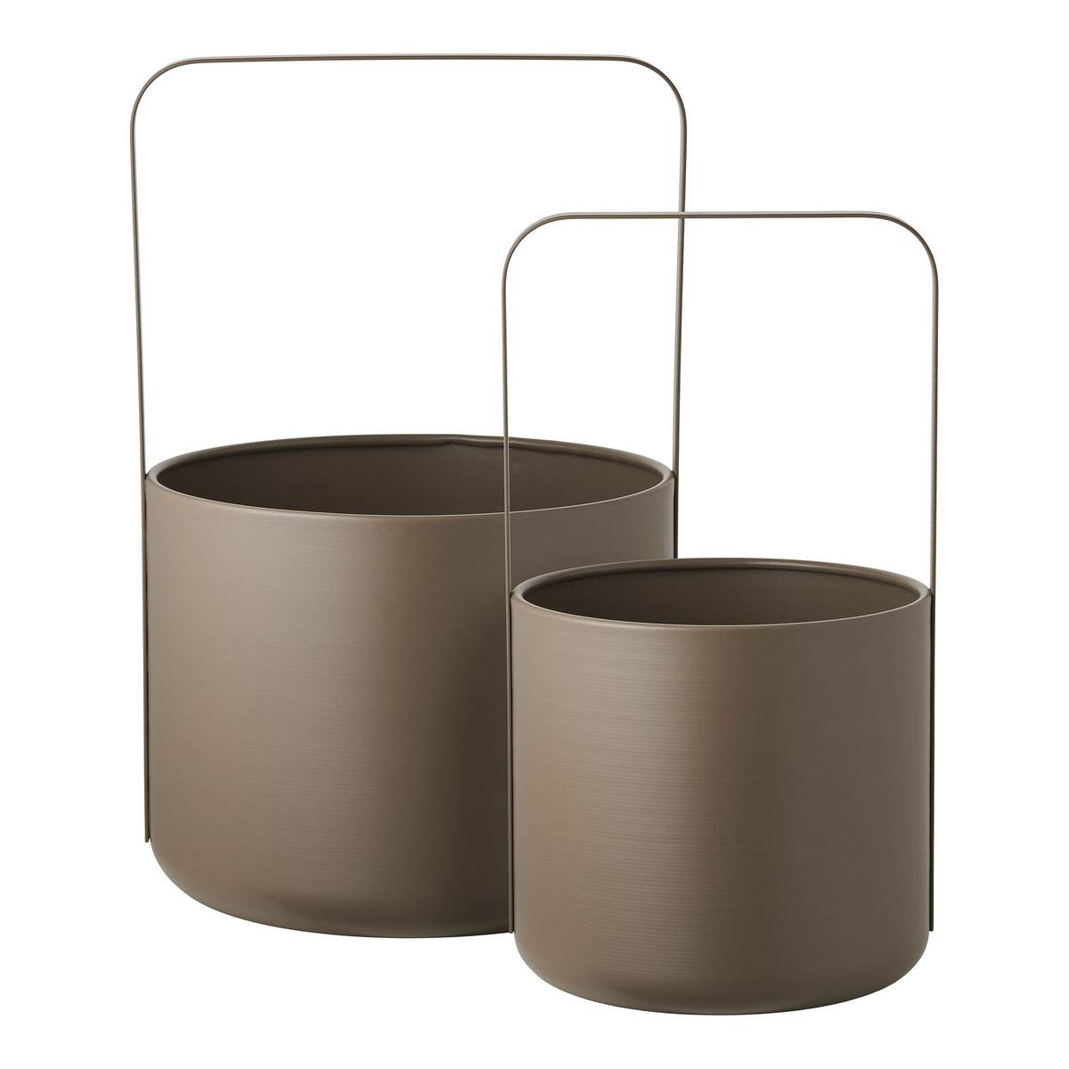 Kendra Home - Vaso per Piante HN18, Marrone, 19x19x35 cm