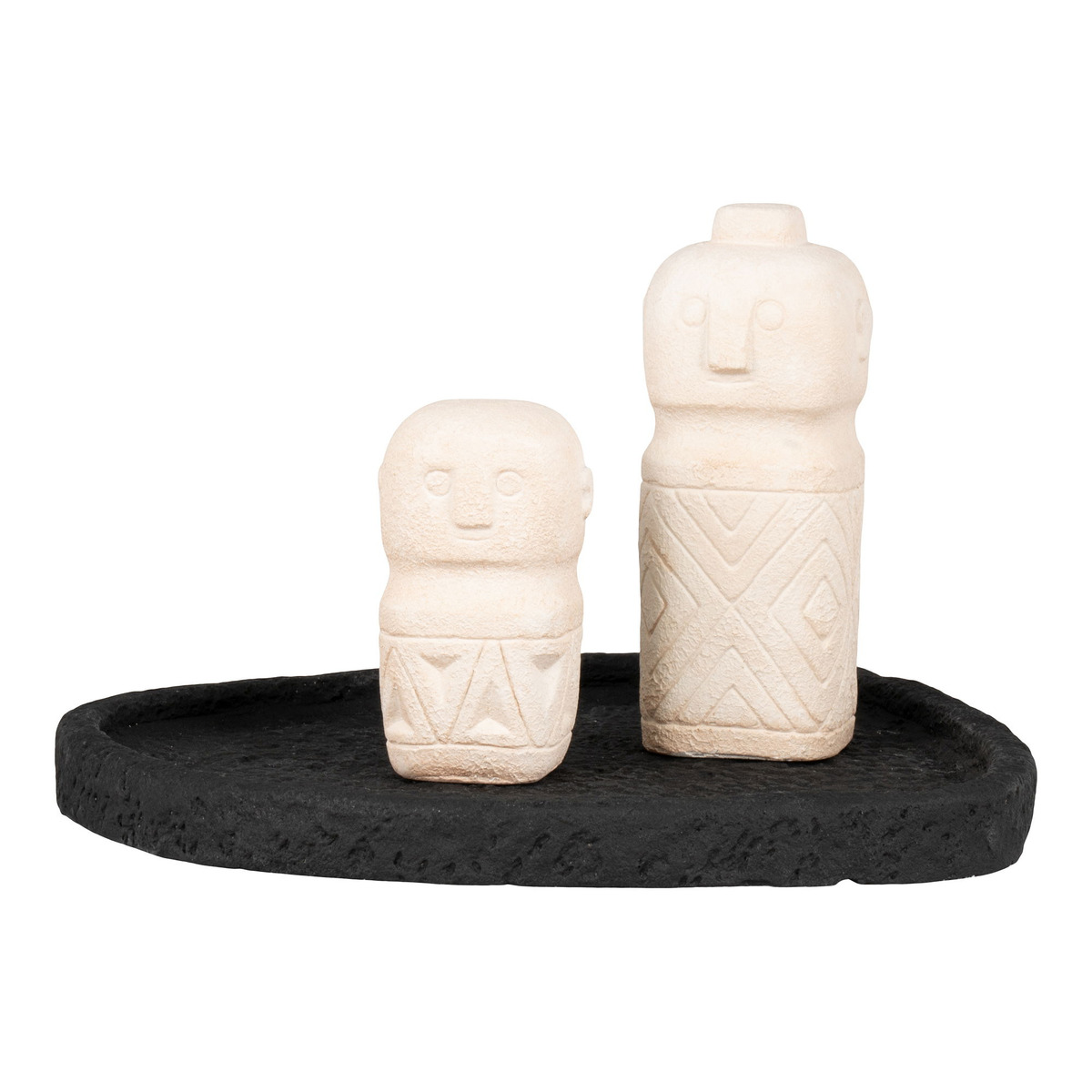 Kendra Home - Vassoio HN34, Nero, 26x26,5x2 cm