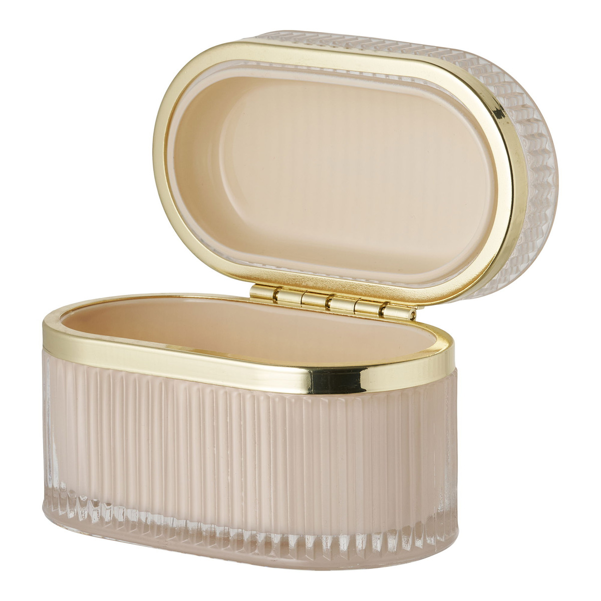 Kendra Home - Scatola Portaoggetti Love, Beige, 13,5x8x9 cm