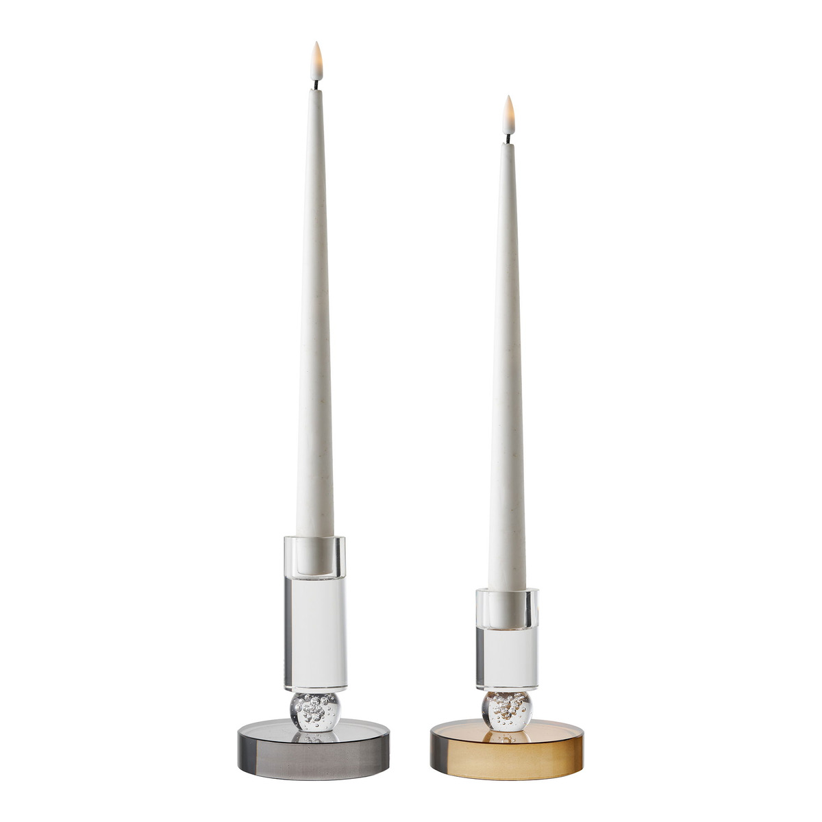 Kendra Home - Portacandela HN21, Oro, 8,5x8,5x10 cm