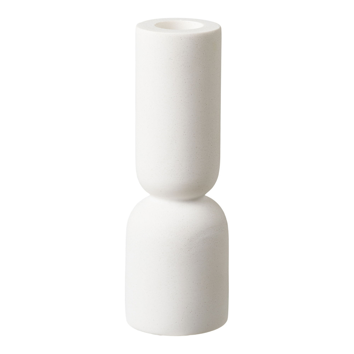 Kendra Home - Candle Holder HN26, White, 5x5x15 cm