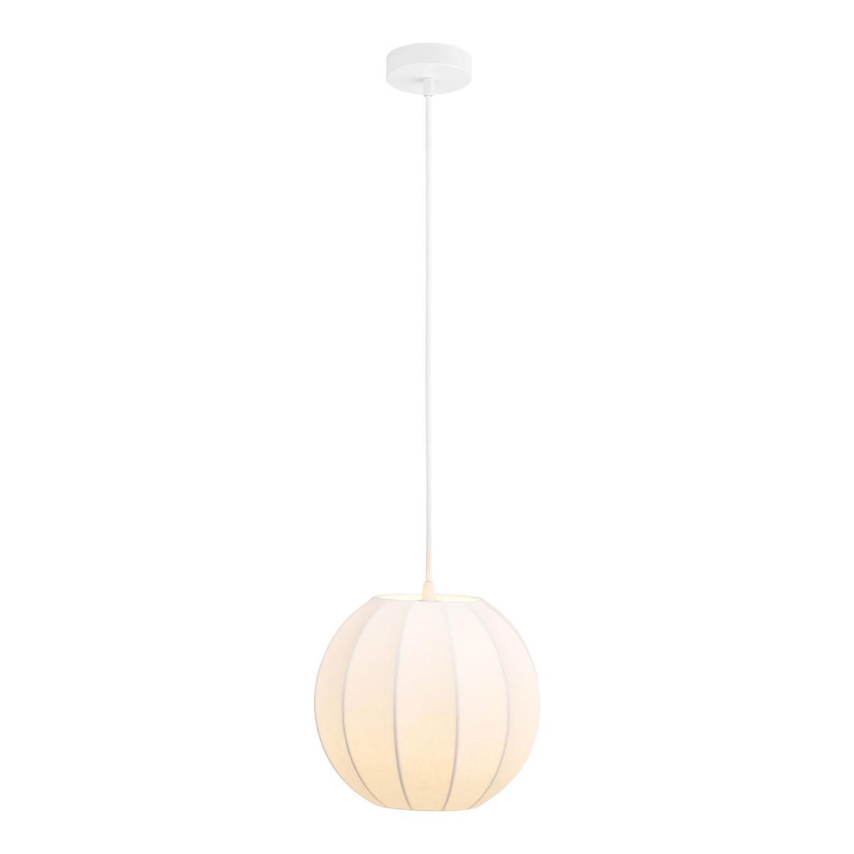 Kendra Home - Lampada a Sospensione Coventry, Bianco, 25x25x22 cm