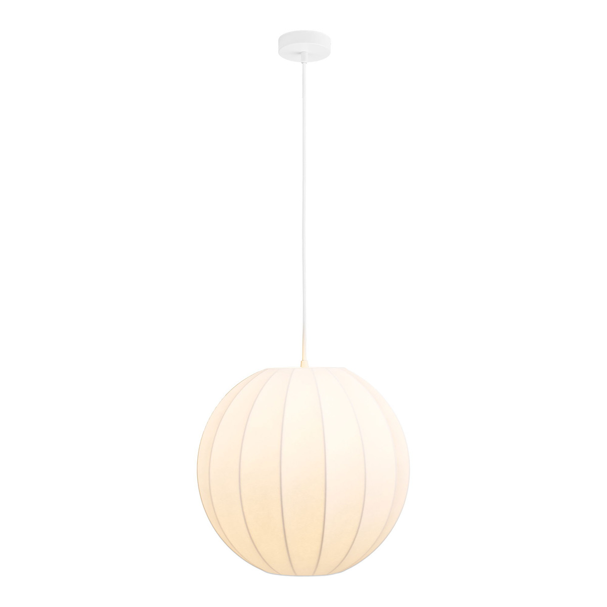 Kendra Home - Lampada a Sospensione Coventry, Bianco, 40x40x37 cm
