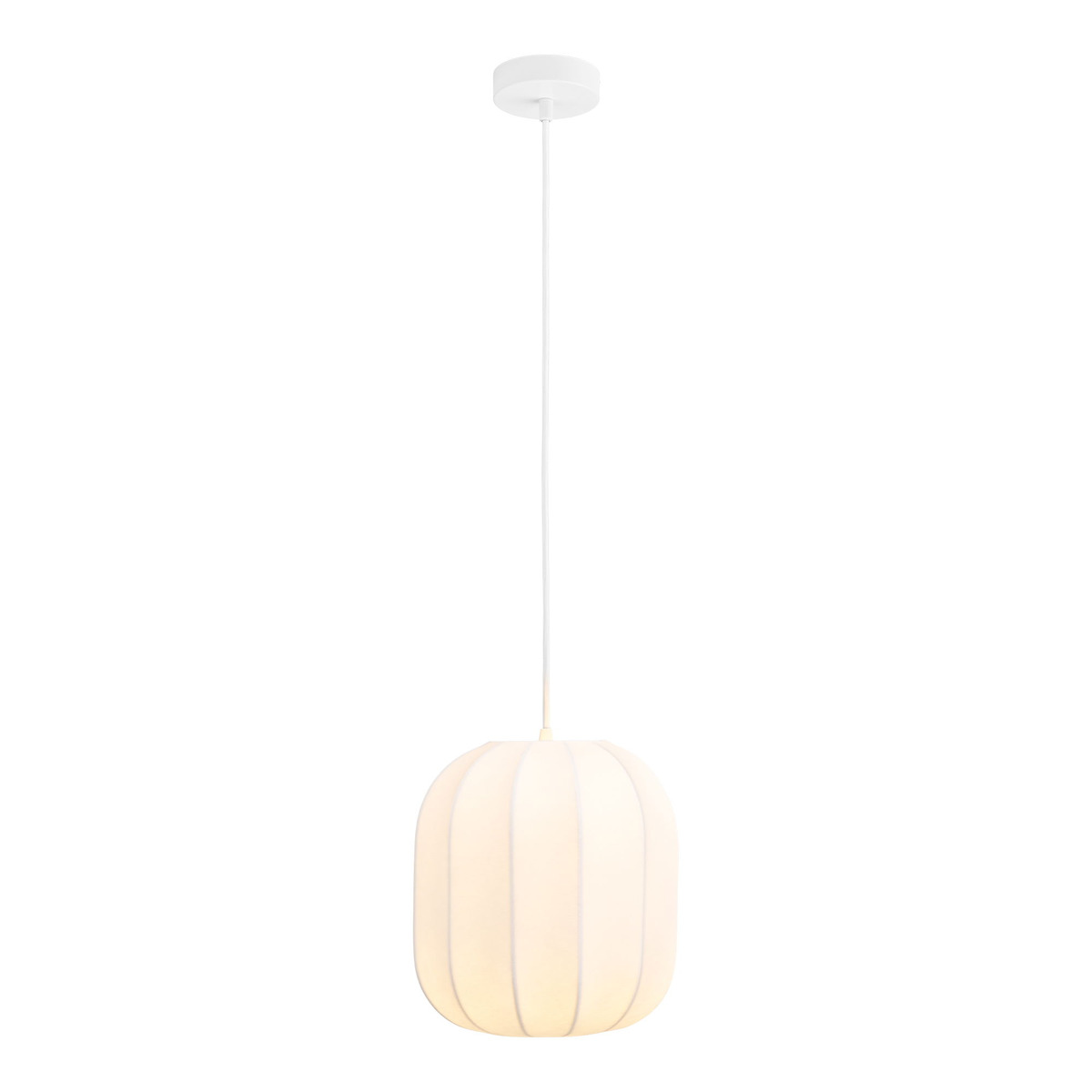 Kendra Home - Lampada a Sospensione Coventry 1, Bianco, 25x25x26 cm
