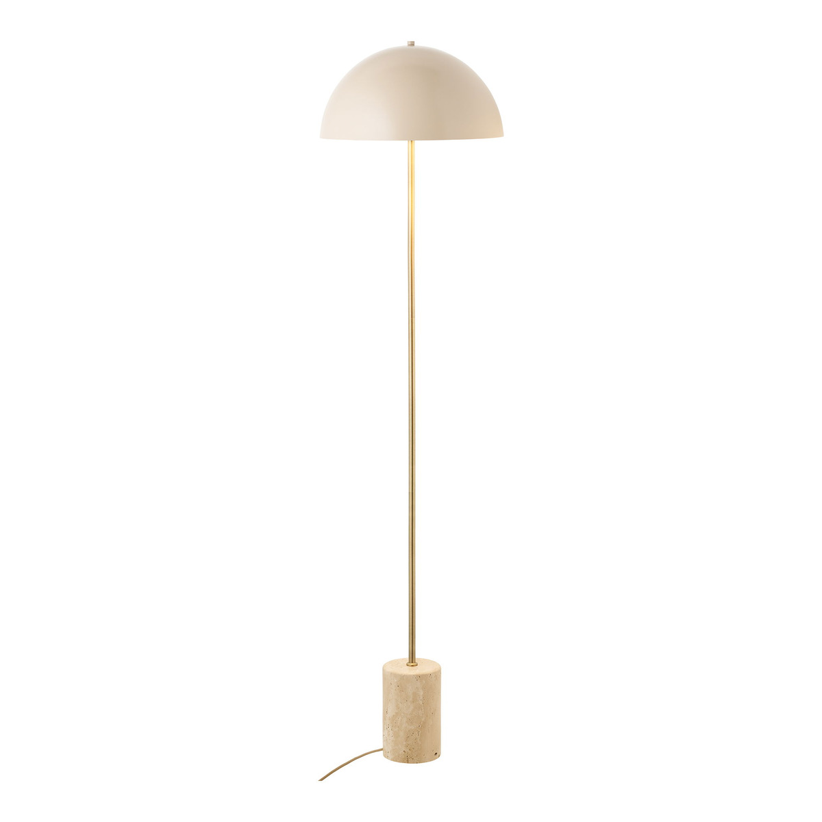 Kendra Home - Lampada da Terra Sheffield, Beige, 40x40x155 cm
