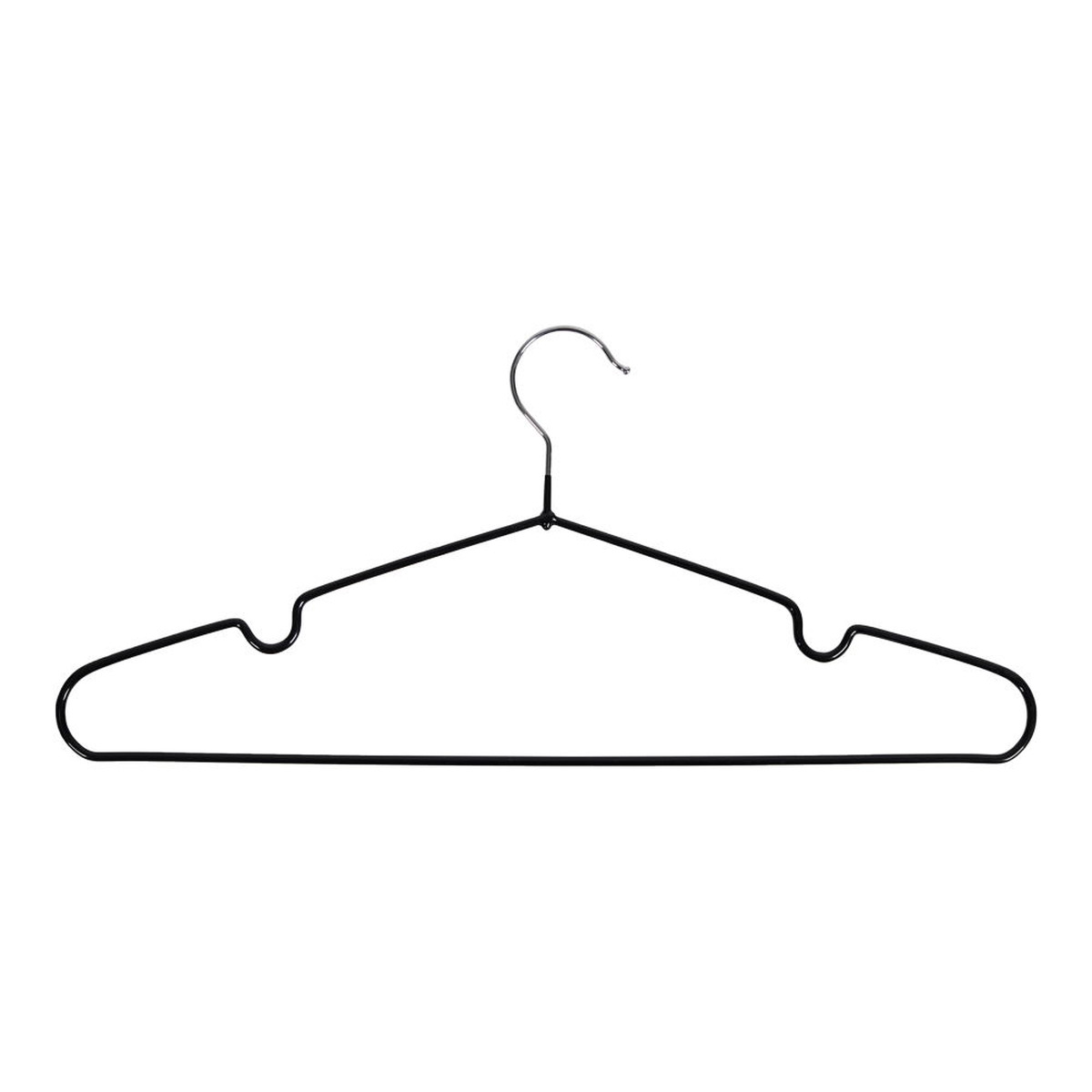 Kendra Home - Set di 10 Grucce Massa, Nero, 4x41x18 cm