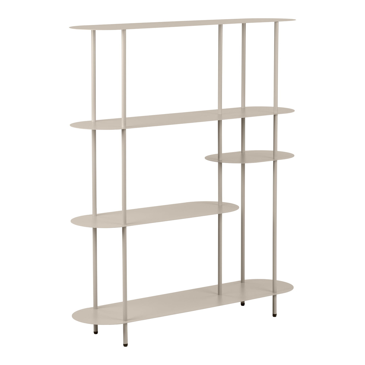 Kendra Home - Libreria Rieti, Beige, 118x31x139 cm