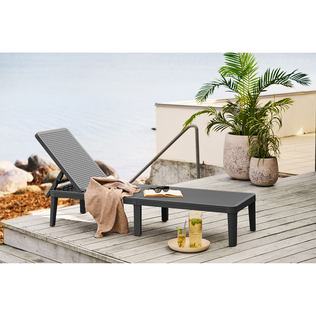 Kendra Home - Plaid Puno, Marrone, 130x156x0,5 cm