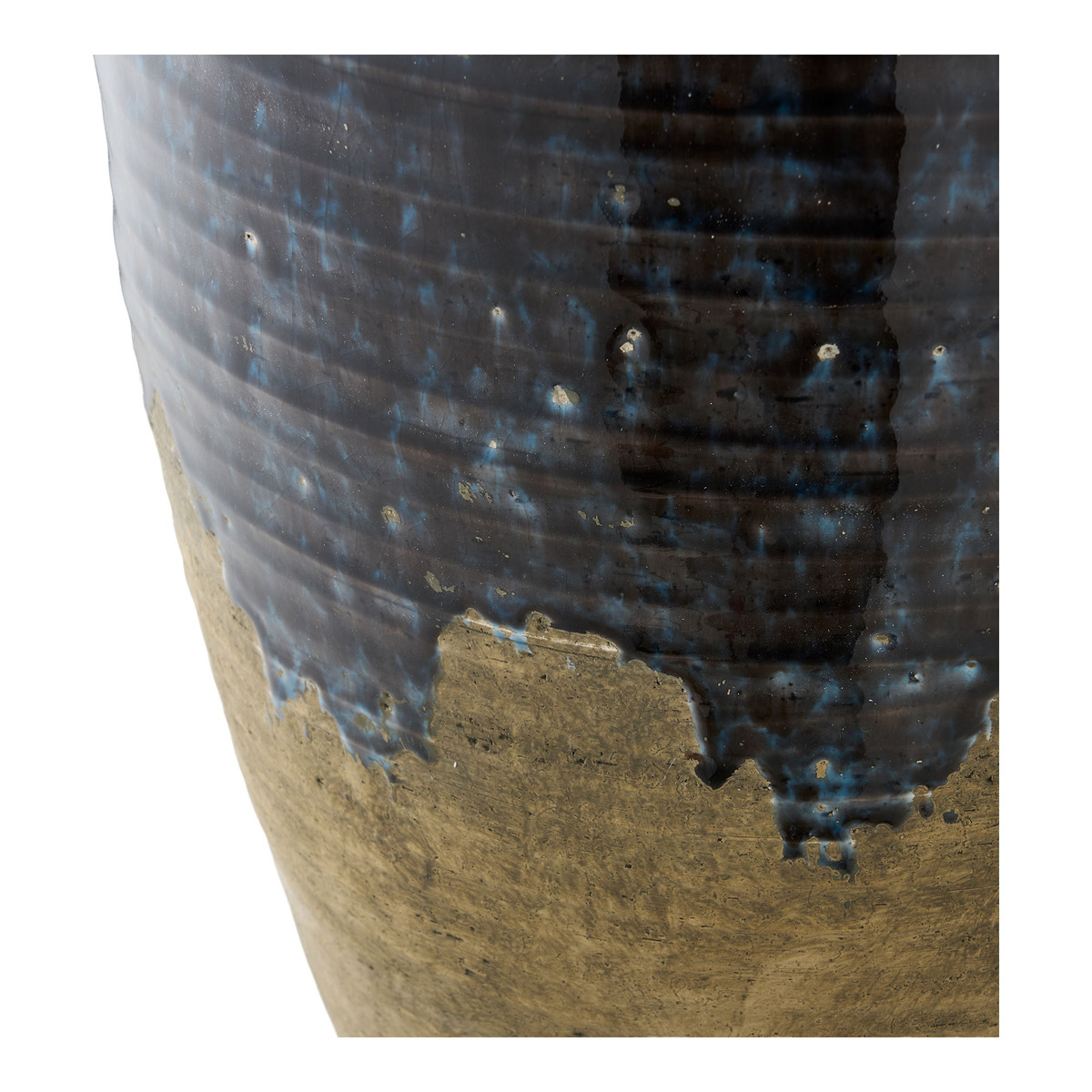 Kendra Home - Vaso Decorativo Roskilde, Blu, 27x27x44,5 cm