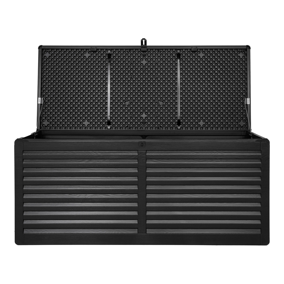 Kendra Home - Panca Contenitore Dubrovnik, Nero, 61x146,5x64,5 cm