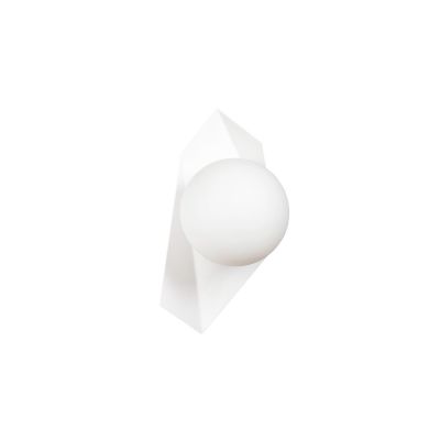 Lampada da parete Drifton in acciaio bianco opaco