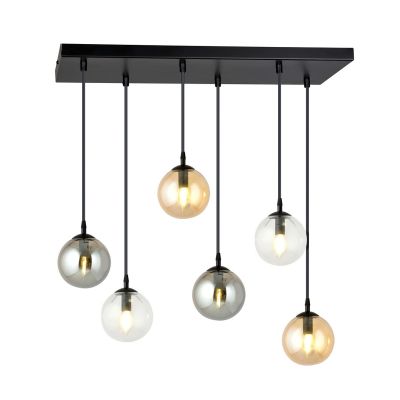 Lampada a sospensione COSMO con diffusori in vetro