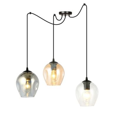 Lampada a sospensione Level con diffusori in vetro mix