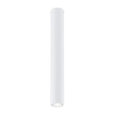 Faretto Tecno in acciaio bianco opaco