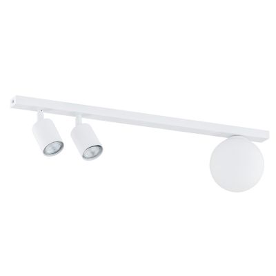 Faretto da soffitto Baster in acciaio bianco opaco