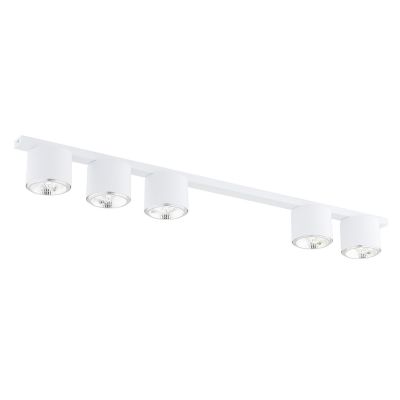 Faretto da soffitto Nano in acciaio bianco opaco