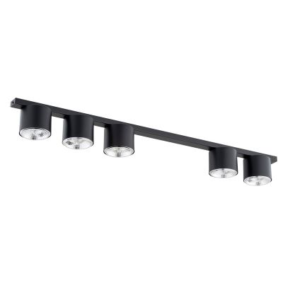 Faretto da soffitto Nano in acciaio nero